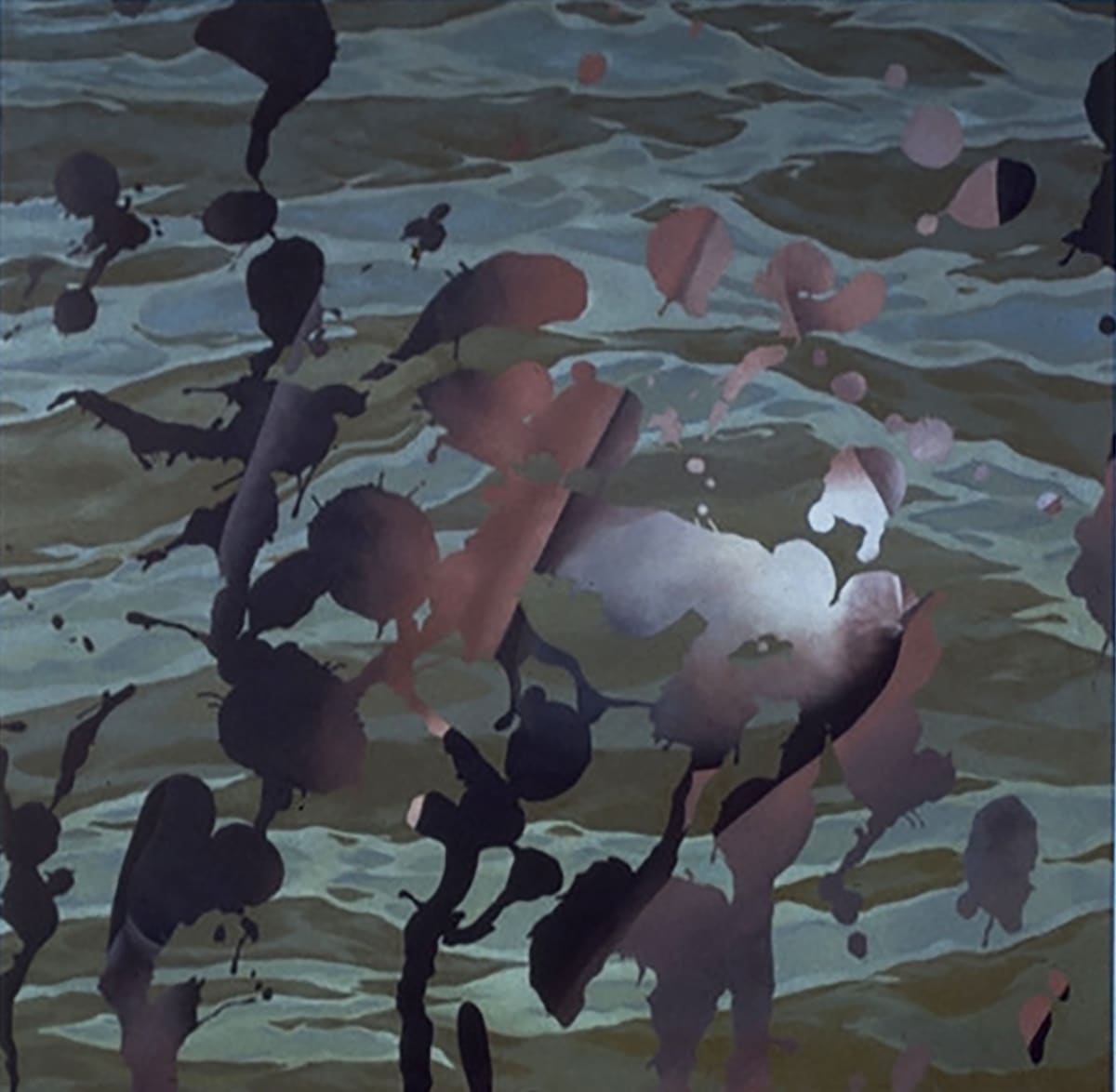Sea Breast Splatters  Image: sort of cartoon reflections on the Sea.
