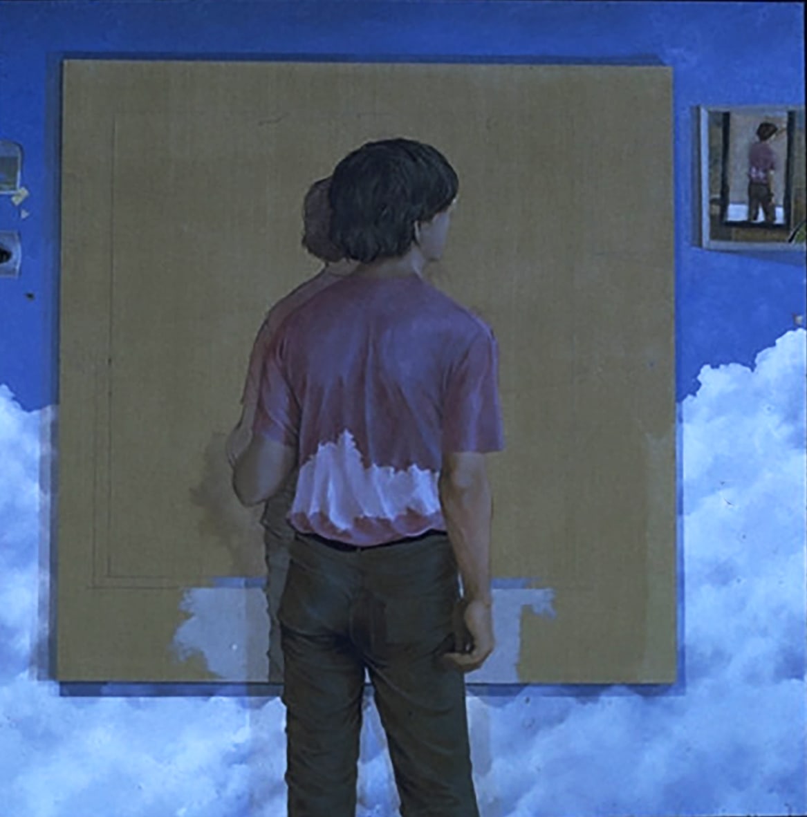Self Portrait with Mirror by Bruce Marsh 