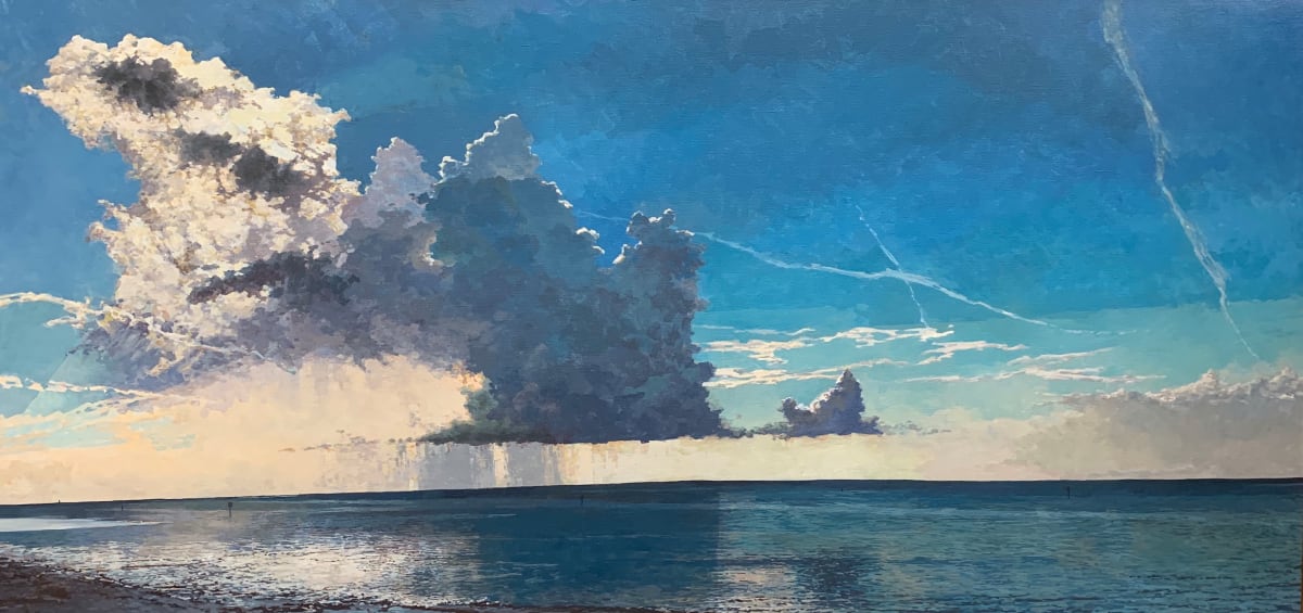 Sunshot Clouds by Bruce Marsh  Image: There were 2 versions of this, but I dont have a photo of the second. It was cropped, and a commission for a private collection.