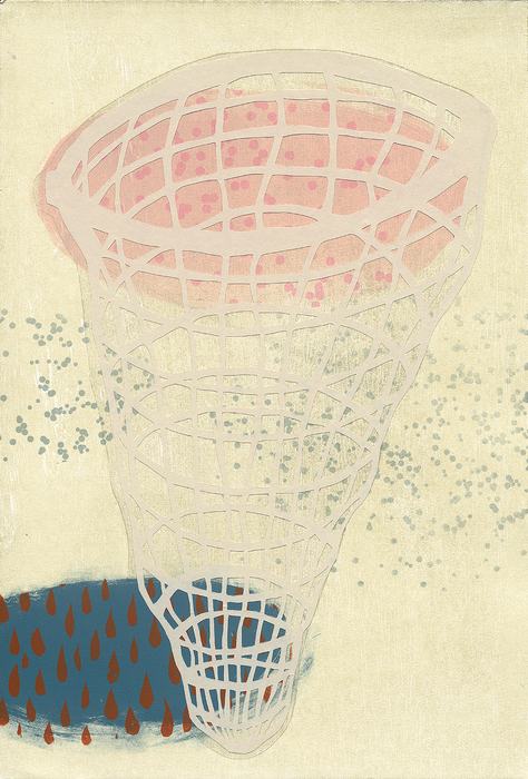 Learning By Osmosis I by Stephanie Smith  Image: Stephanie Smith, Learning By Osmosis I, 2024, monoprint, 22 x 14.5 in
