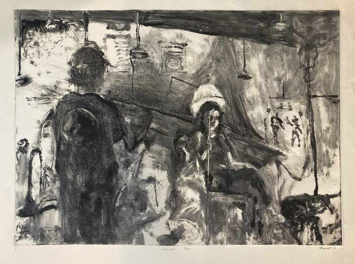 March Thirtieth by Faith Ronquest  Image: Faith Ronquest, March Thirtieth, 2023, monotype, 22 x 30 x .25 in. 