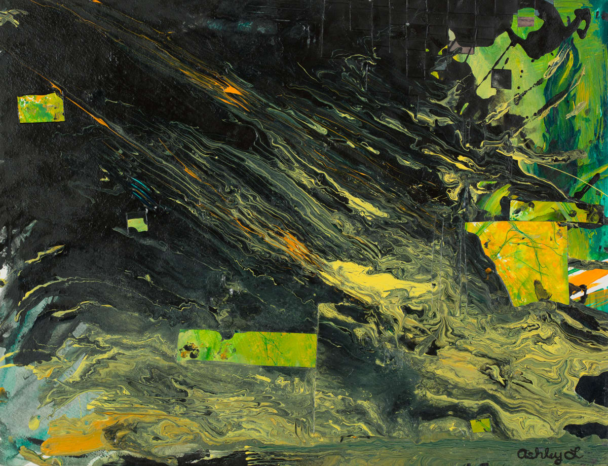 Moonrise Over Saturn by Ashley Landavazo 