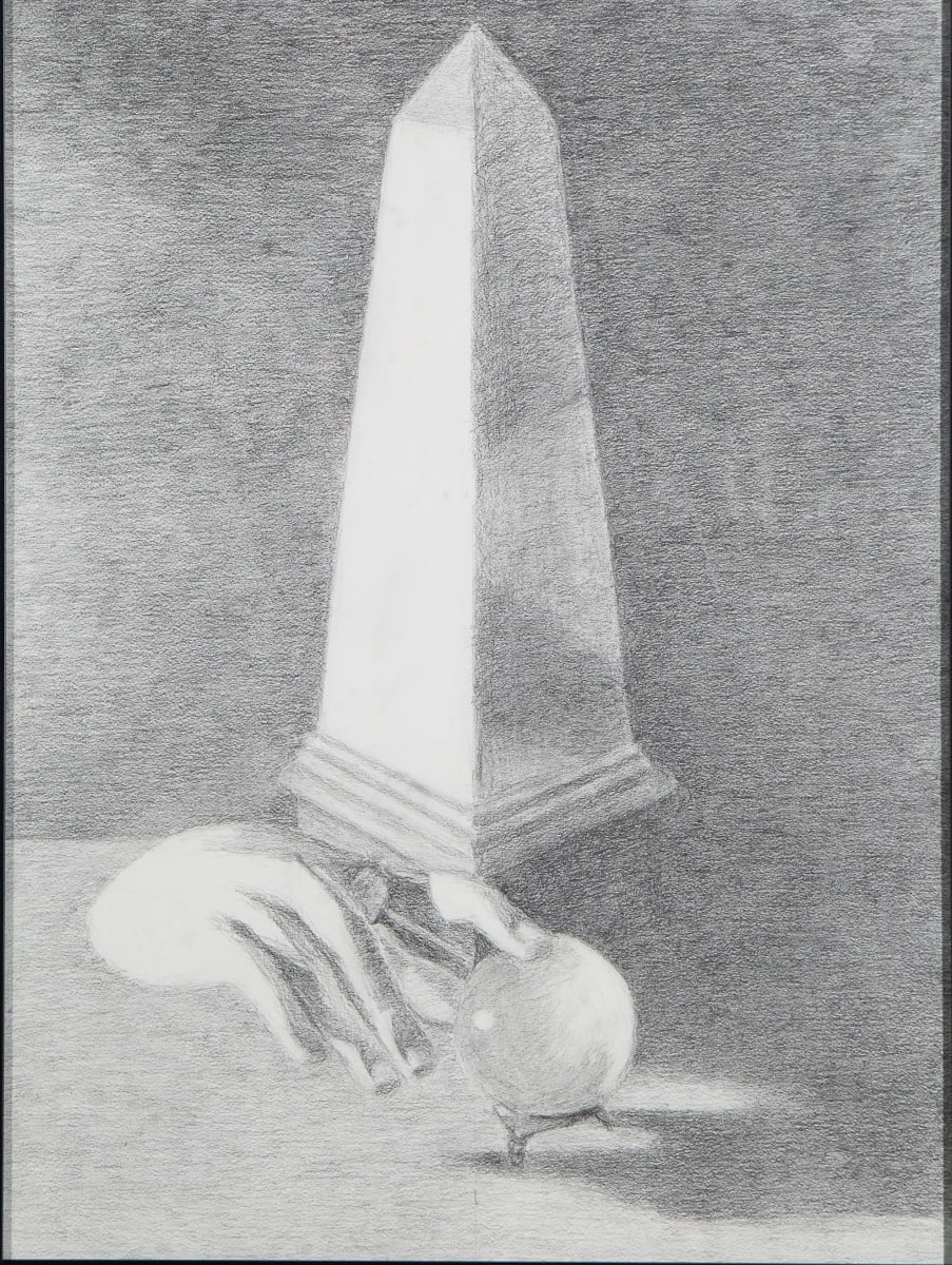 Still Life with Obelisk, Crystal Ball, Broken Hand by Avi Dye 