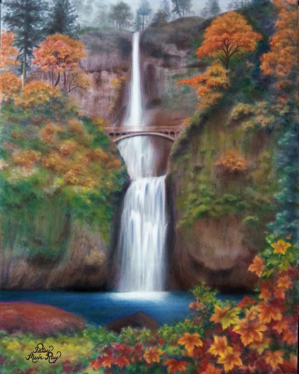 Fall at Multnomah Falls by Patsy Ruth Kroeckel 