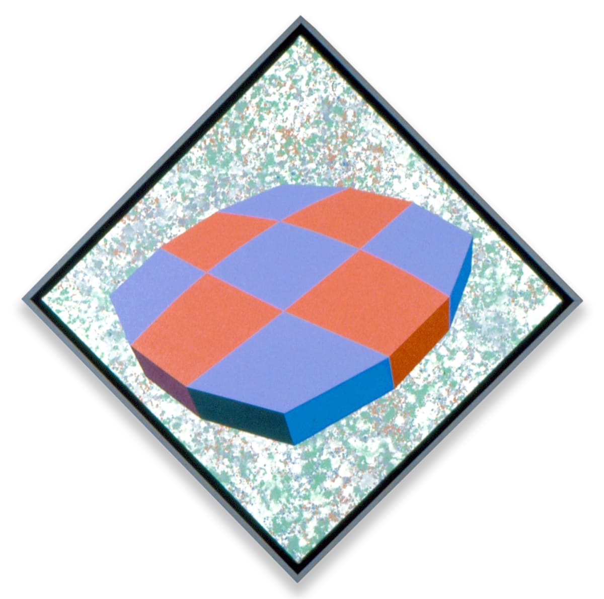 Convex Checkered Lens by Ronald Davis 