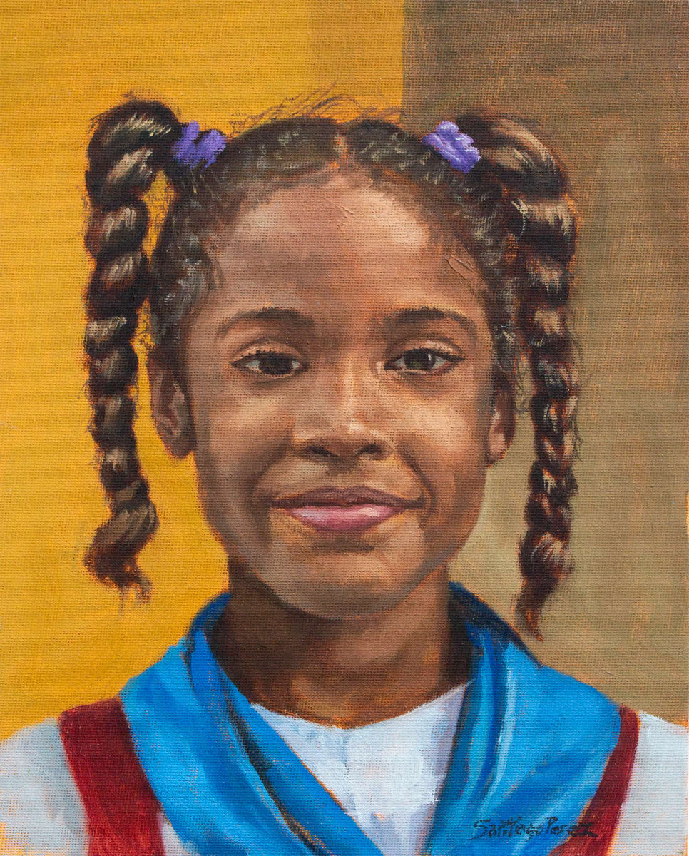 Young Cuban Student by Santiago Perez 