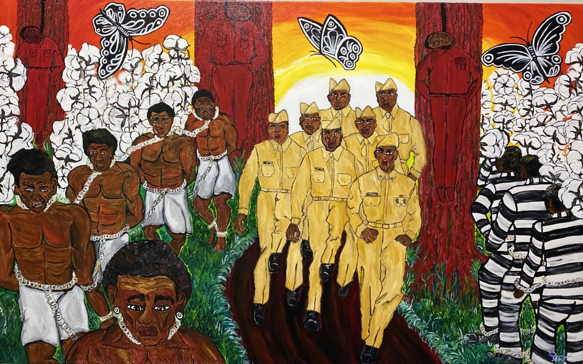 Enslavement-Enlistment-Incarceration by Jacqueline Geystan, Image 1.