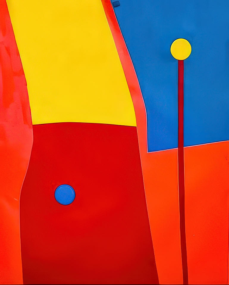 Blue Circle/Yellow Circle by David J. Marchi, Image 2.