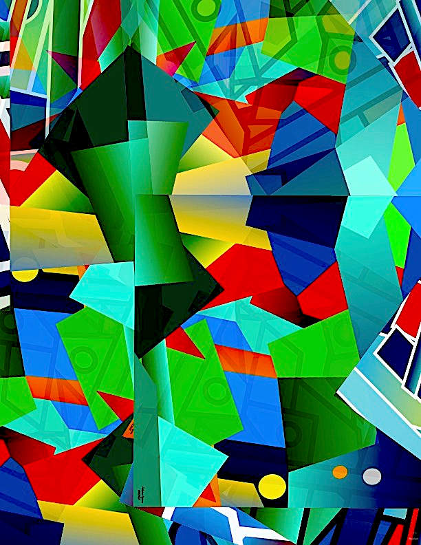 Cosmic land by Fabrice Dejean 