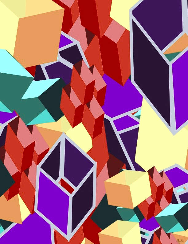 Cubic space by Fabrice Dejean 