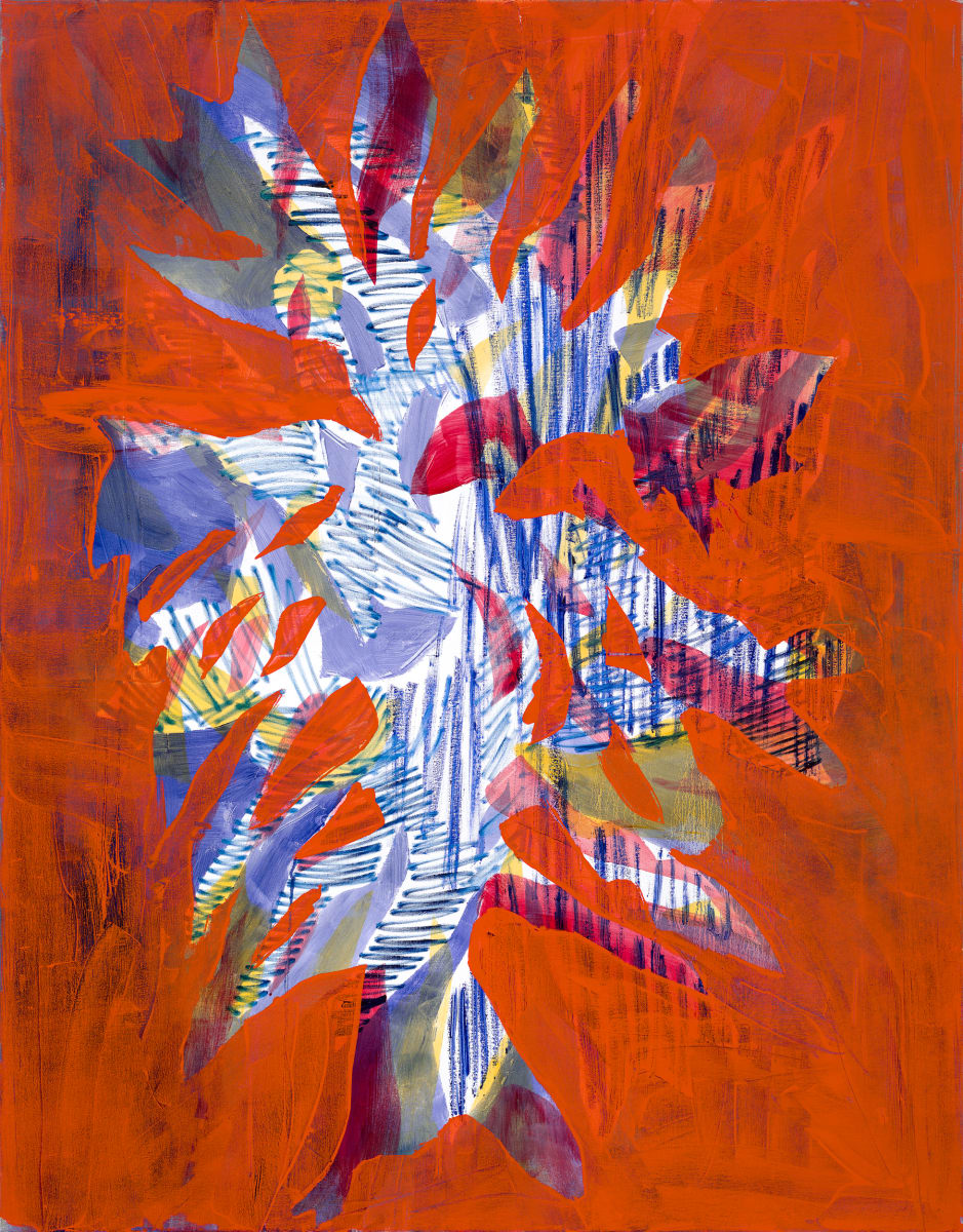 Leaves in Orange by Alison Judd 