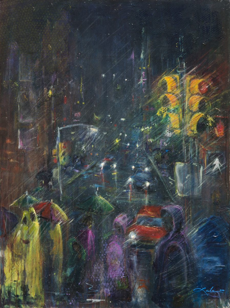 Reflections of a Rainy Night by Leela Payne 