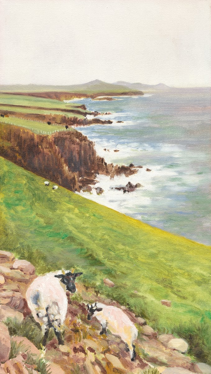 DINGLE SHEEP , EIRE by Catherine Stringer  Image: All artwork available as Giclee PRINTS to your specification (i.e size/base required) minus frames.

Price  relative to size and base chosen: paper or canvas.