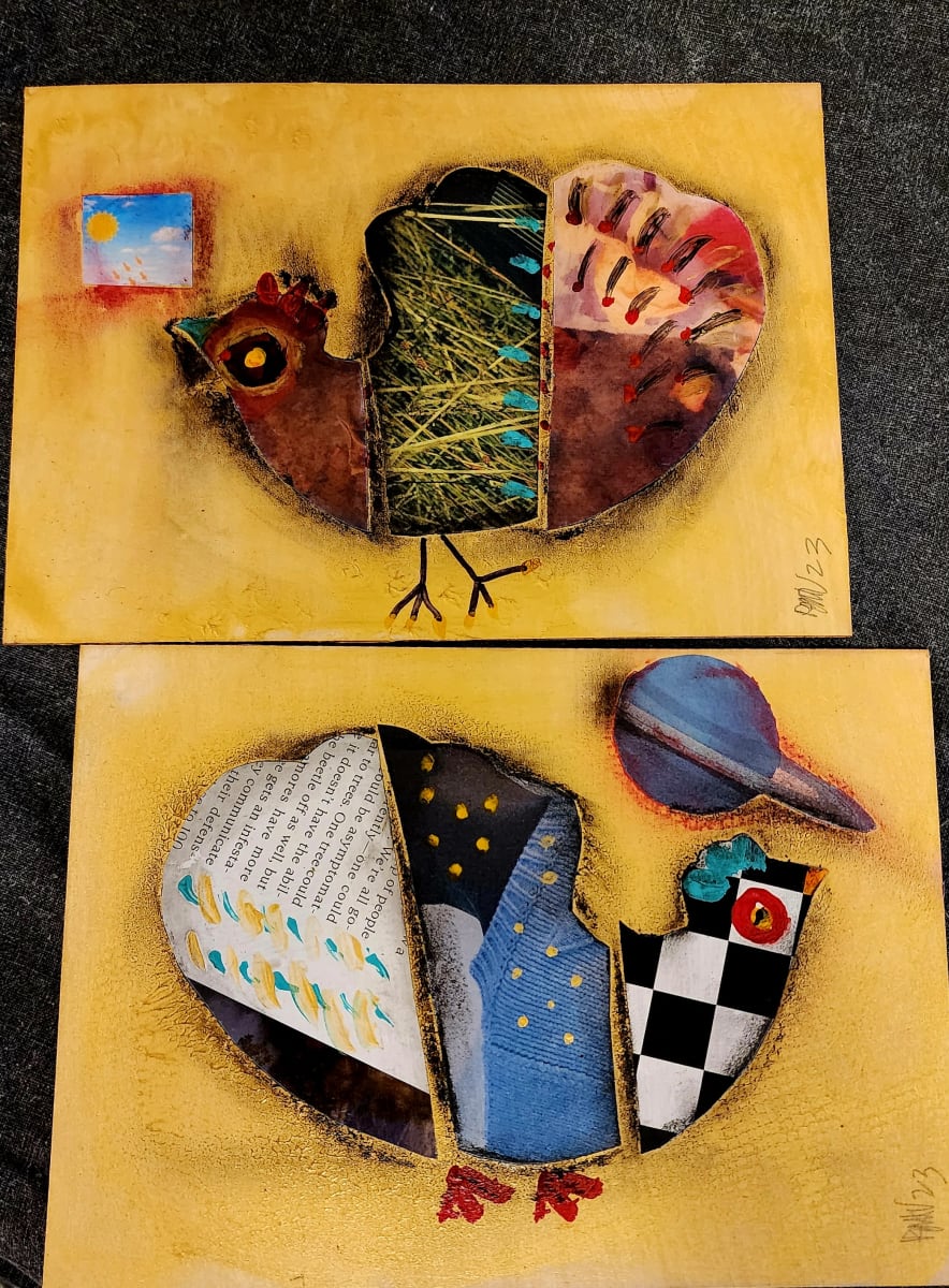 Hen Chaos Series Flatwork by Rebecca Hawkins Valadez, Image 1.