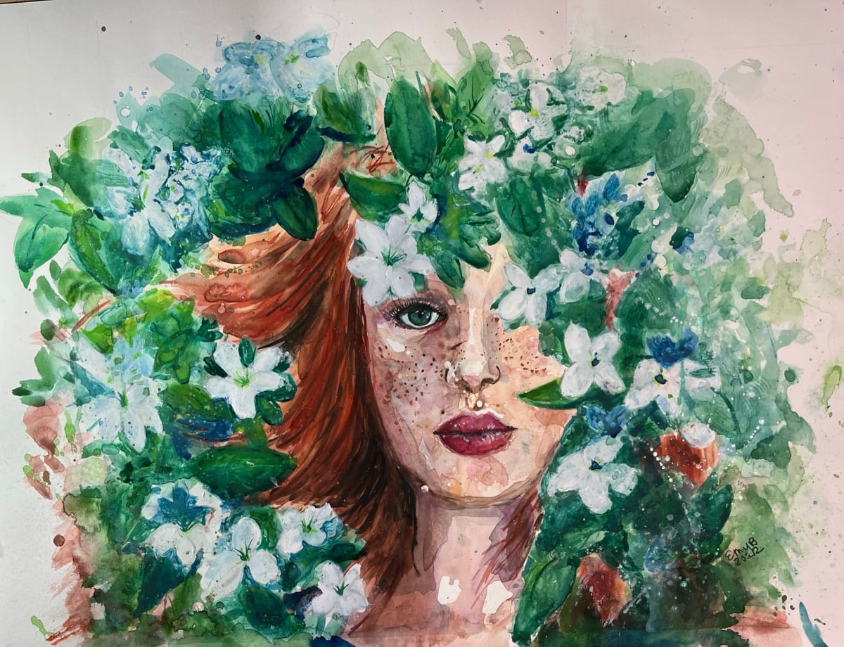 Danu (Celtic Earth-Mother Goddess) by Eileen Backman  Image: Original Piece