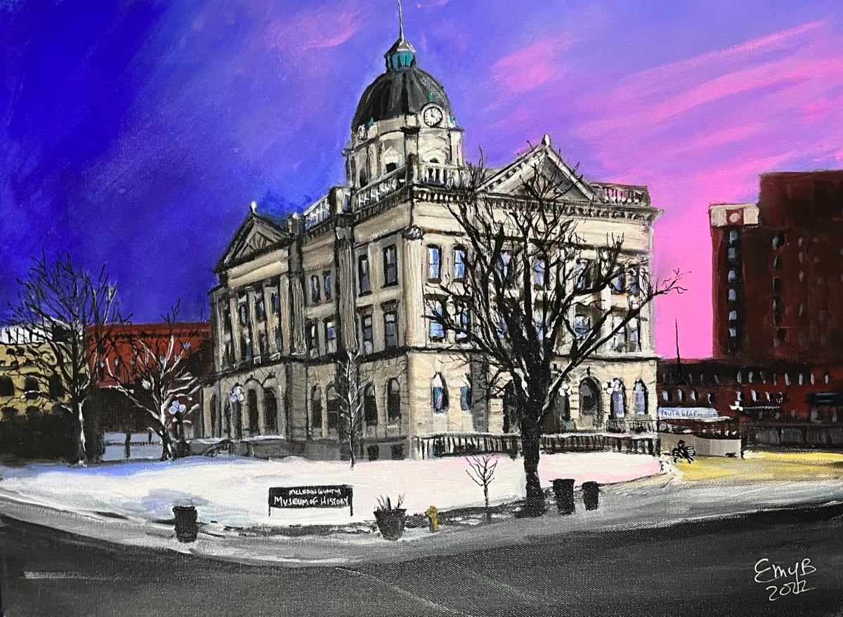 Winter Morning on the Square by Eileen Backman  Image: Winter Morning on the Square -- Canvas -- Unframed