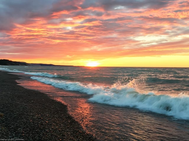 Lake Superior Sunset by Mary Jo Adams, Image 1.