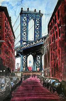 Manhatten Bridge by Eileen Backman 