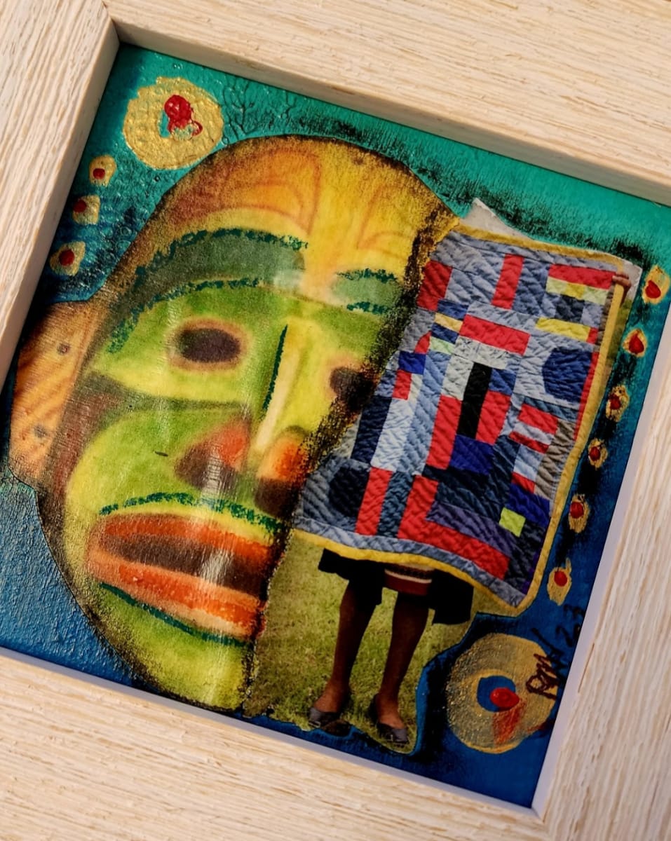 Mask Series Collages by Rebecca Hawkins Valadez 