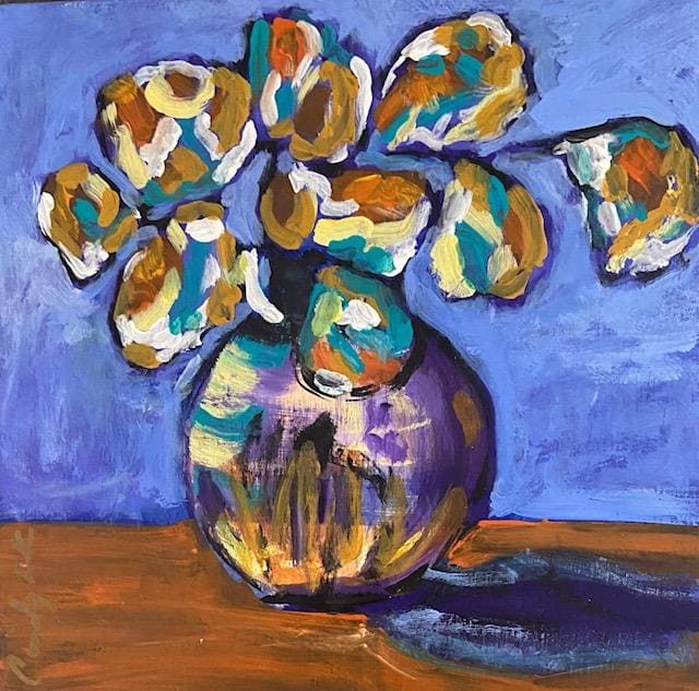 Violets and Friends by Cindy Lawson-Flynn 