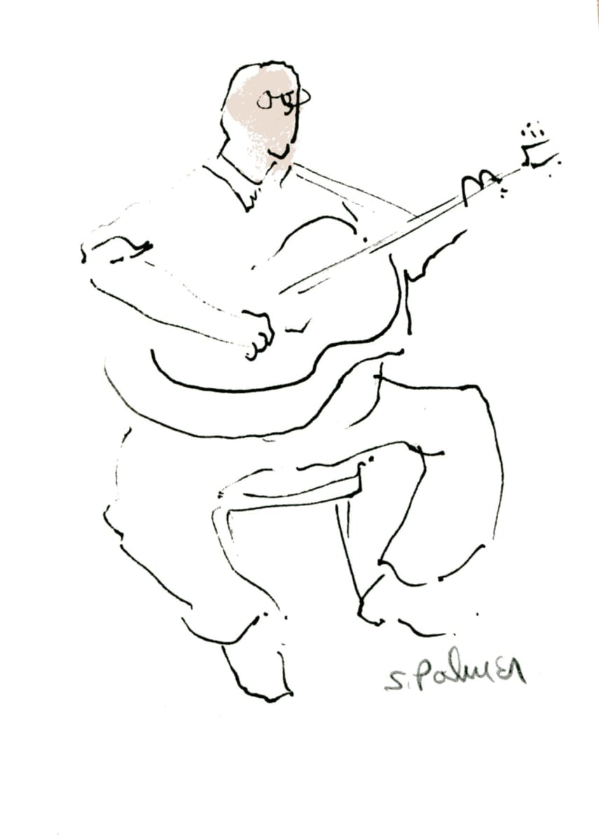 Big Guitar, Big Fella by Susan Palmer, Image 1.
