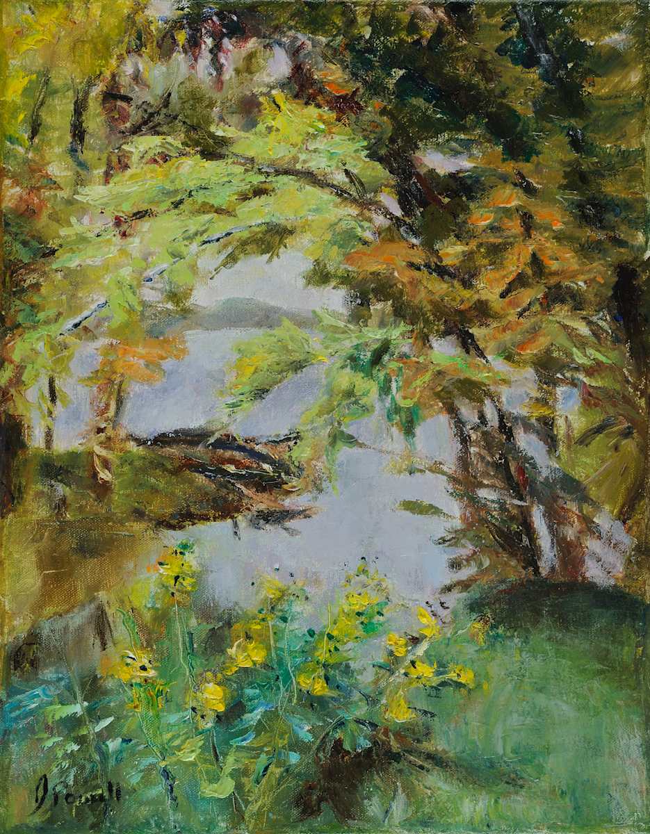 Fall Arriving at Violette's Lock by Jeanne Powell 