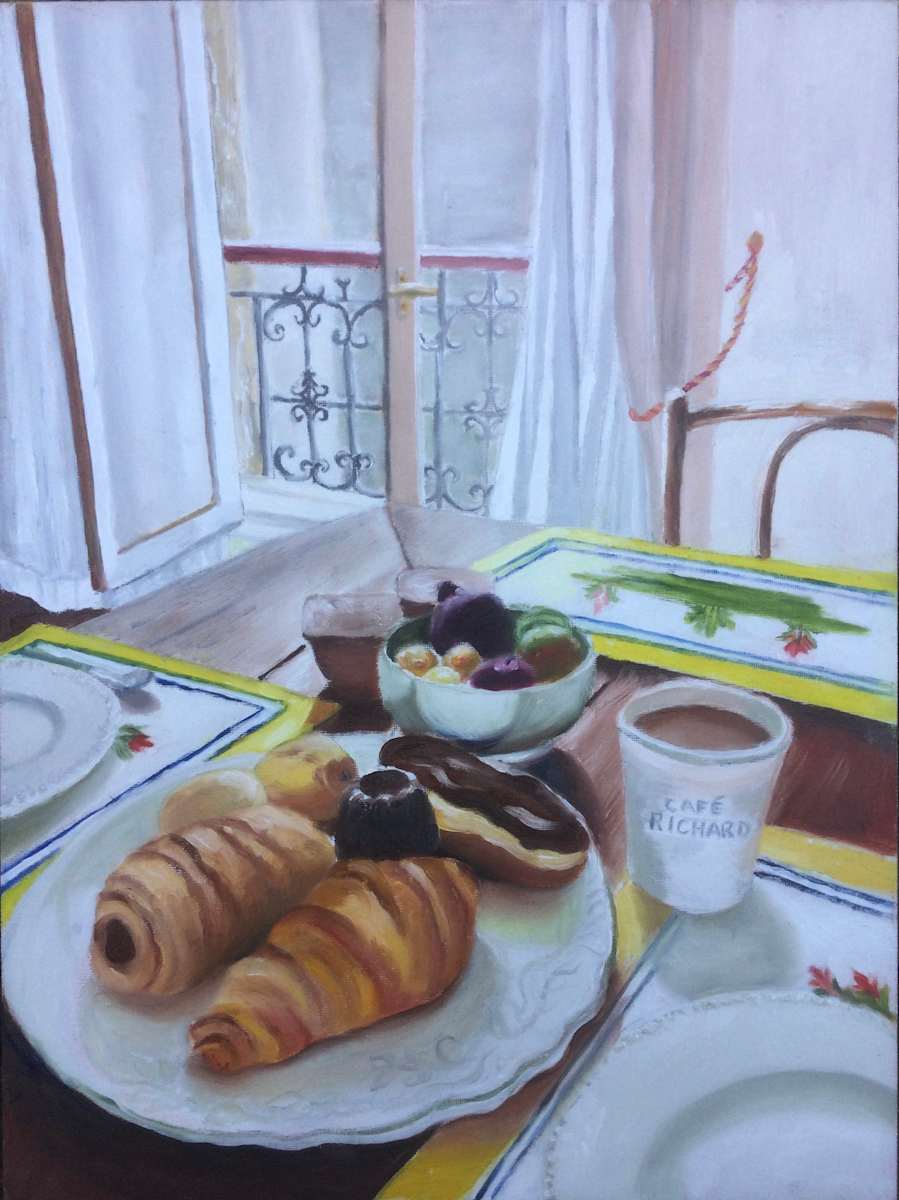 Breakfast in Paris by Barbara Mandel 