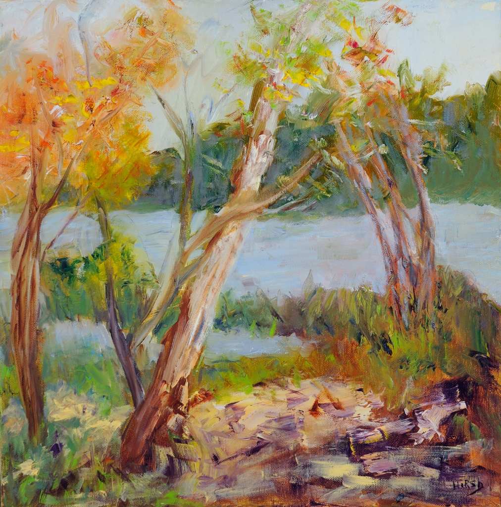 By the River by Cathy Hirsh 