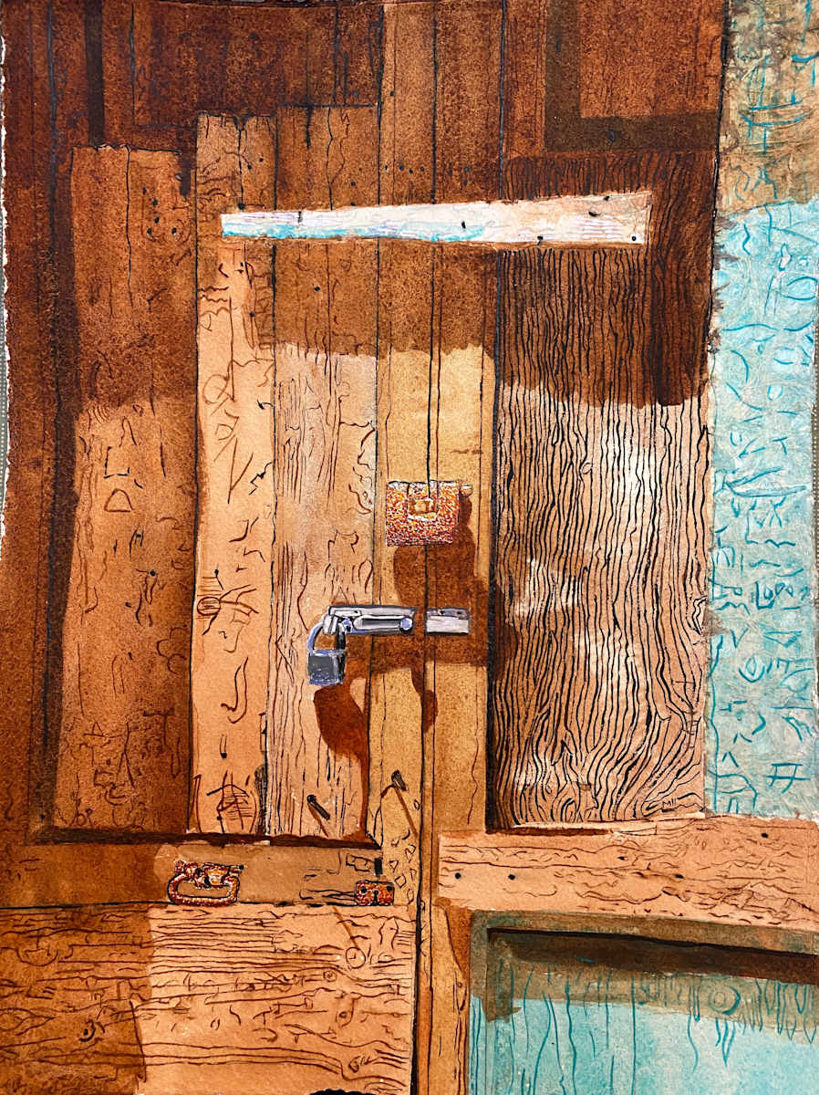Old Door with Locks by Alexandra Treadaway-Hoare, Image 1.
