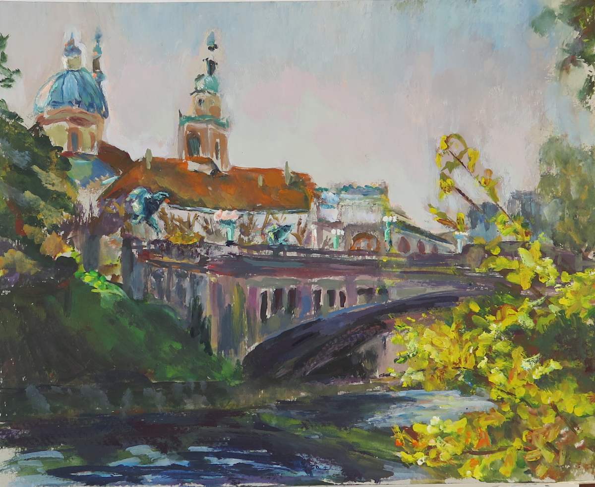 Lubljana Rooftops by Jeanne Powell, Image 1.