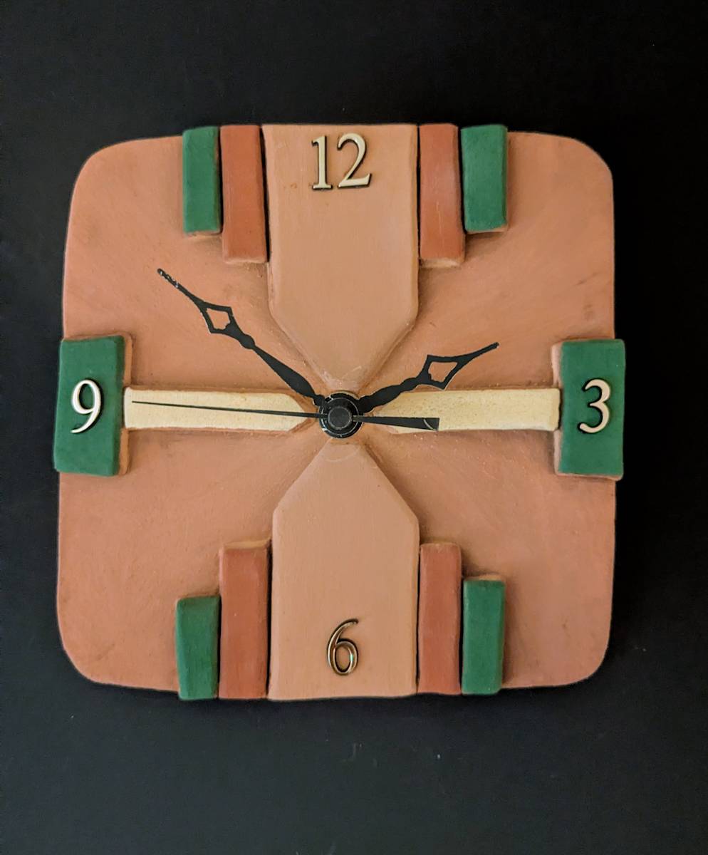 Art Deco Clock by Nancy Jakubowski 