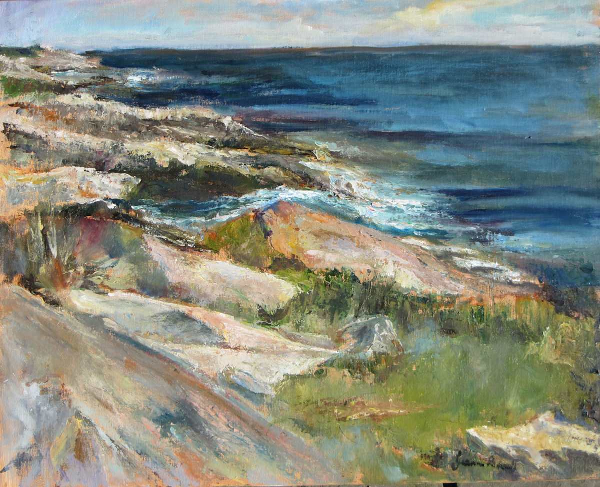 Pemaquid Rocks by Jeanne Powell 