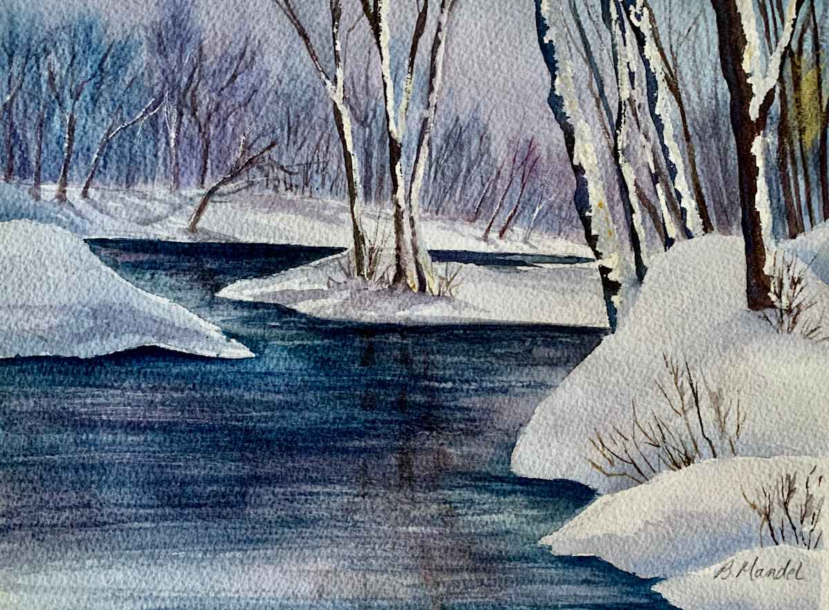 Potomac River Bend by Barbara Mandel 