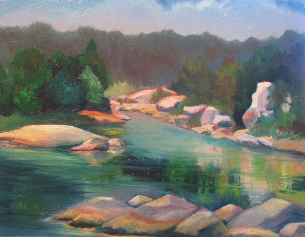 Potomac River Rocks by Barbara Mandel 