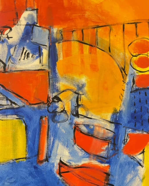 Sur le Pont by Gail Kaplan-Wassell 