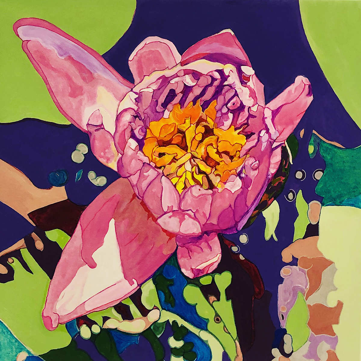 Partially Open Water Lily by Jamie Downs, Image 1.