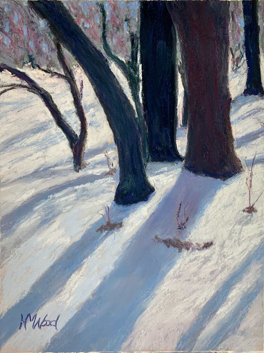 Snowy Woods (Last Snow) by Helen Wood 