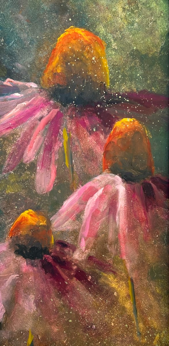 Coneflowers in Shade by Rabecca Jayne Hennessey 