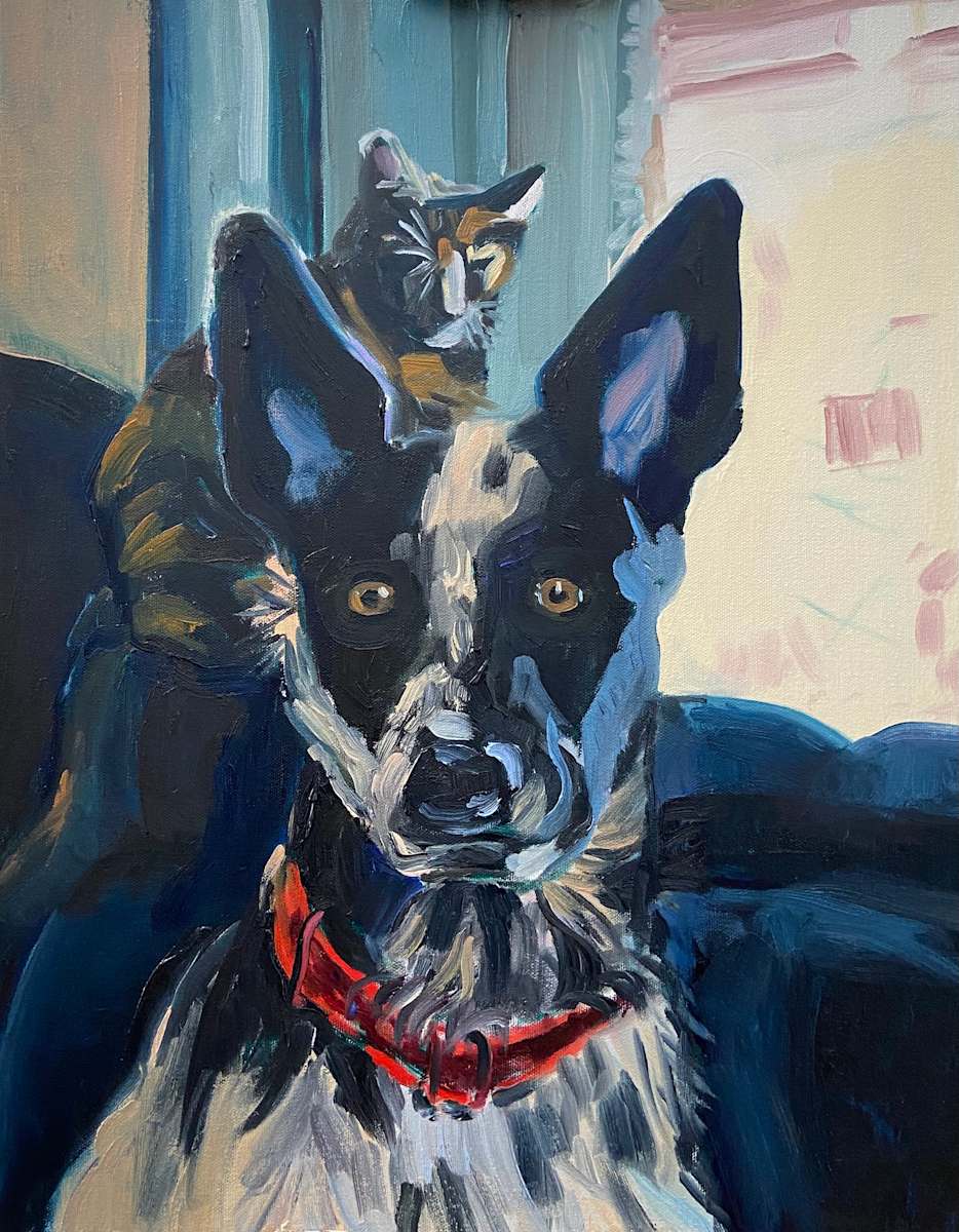 Cooper and Cat by Cindy Rivarde 