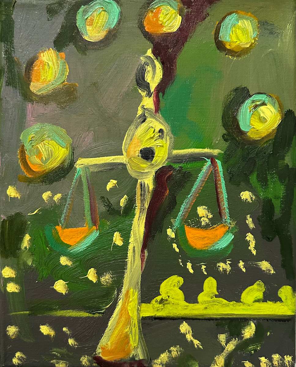 Pentacles 6 by Cindy Rivarde 