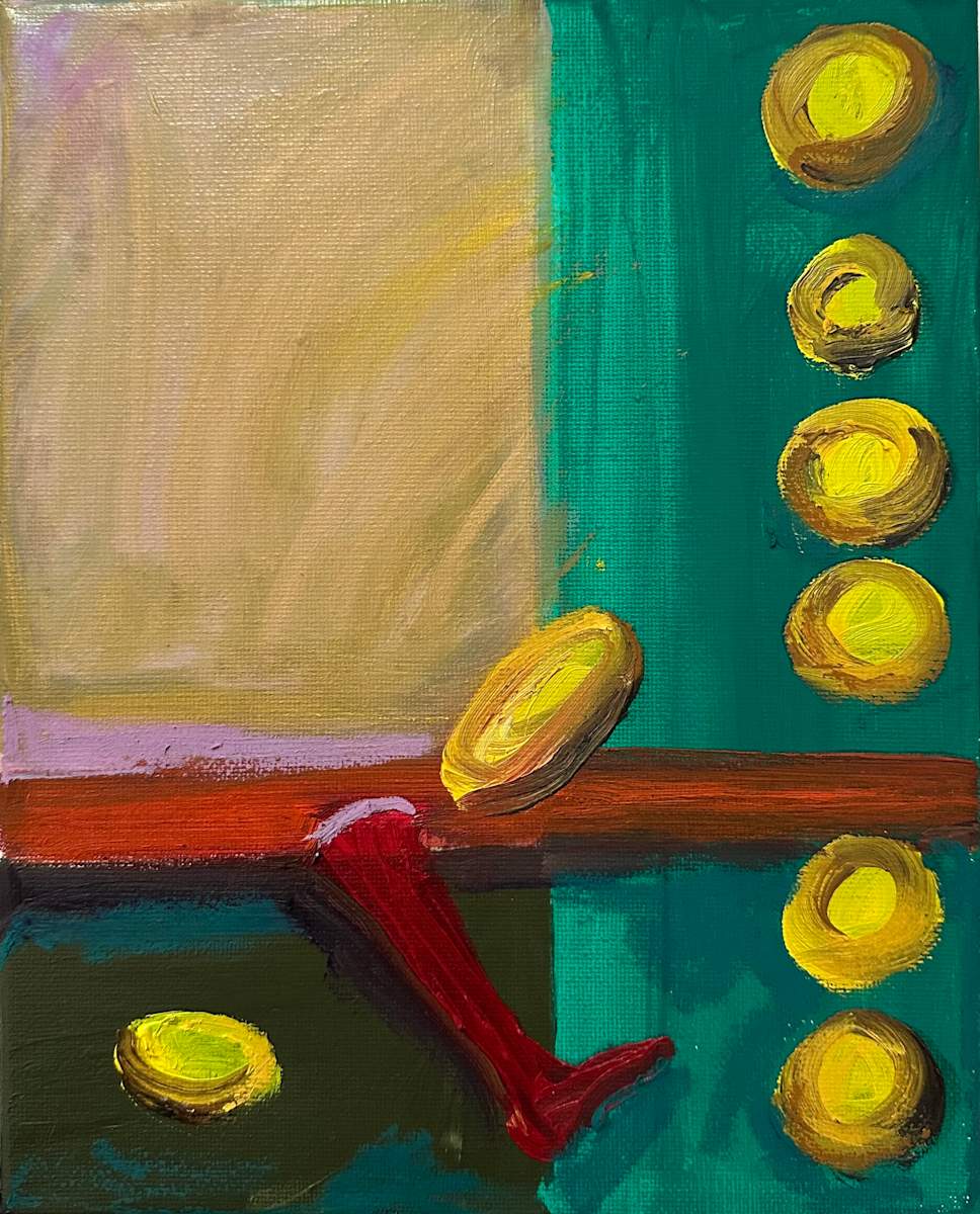 Pentacles 8 by Cindy Rivarde 