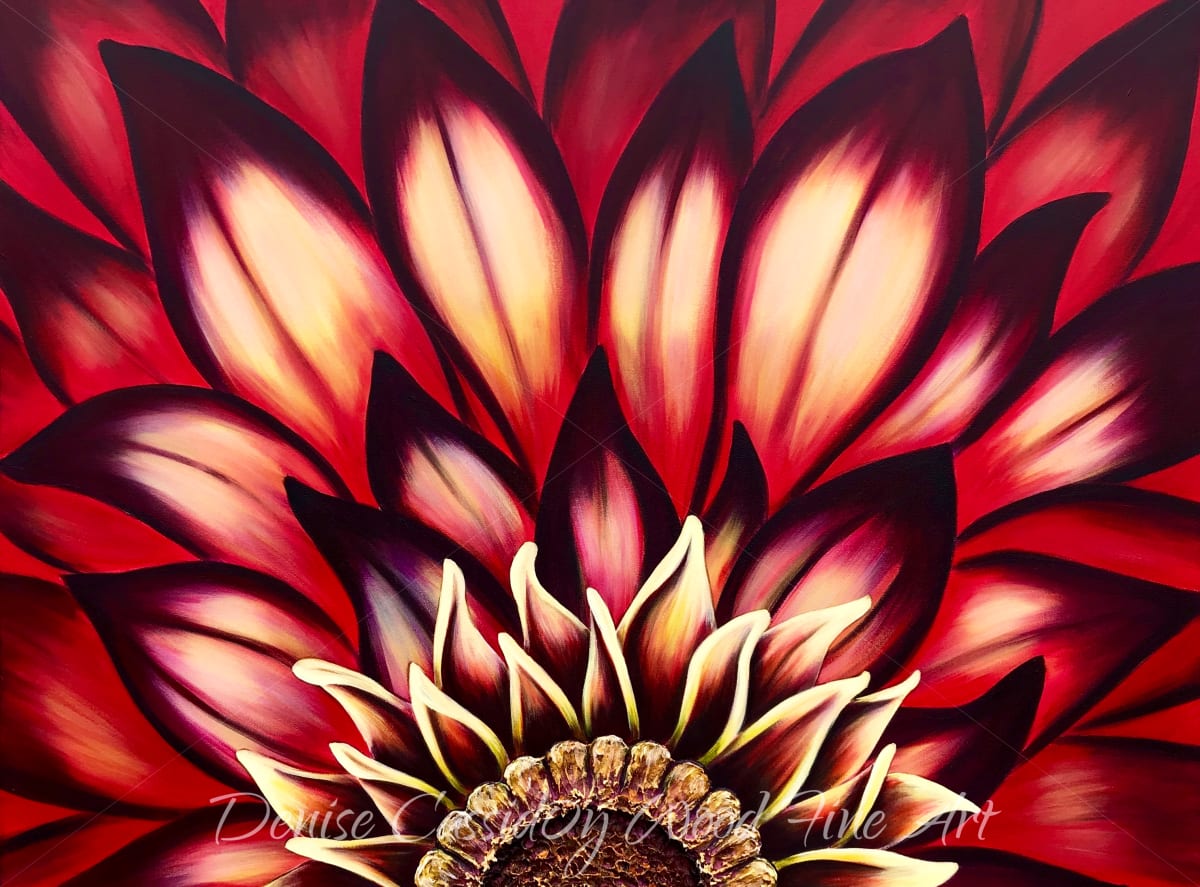 Crimson Dahlia #583 by Denise Cassidy, Image 3.