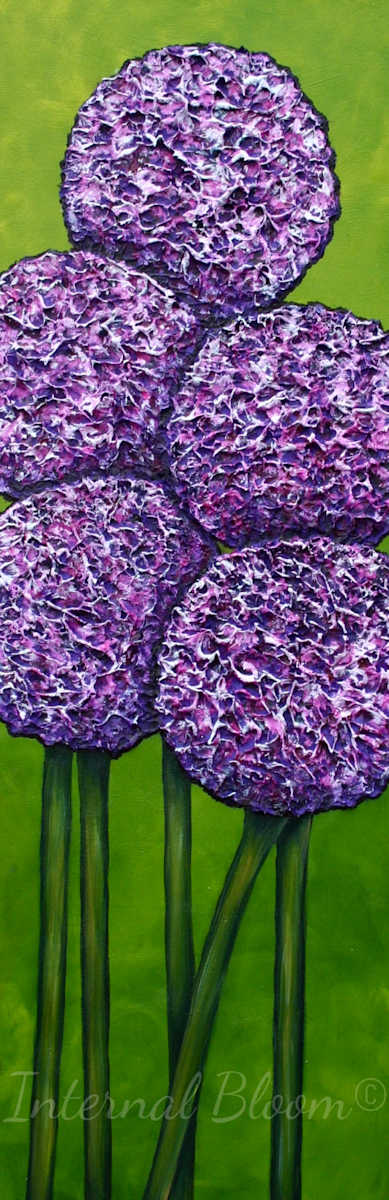 Allium (Green background) 3 by Denise Cassidy, Image 1.
