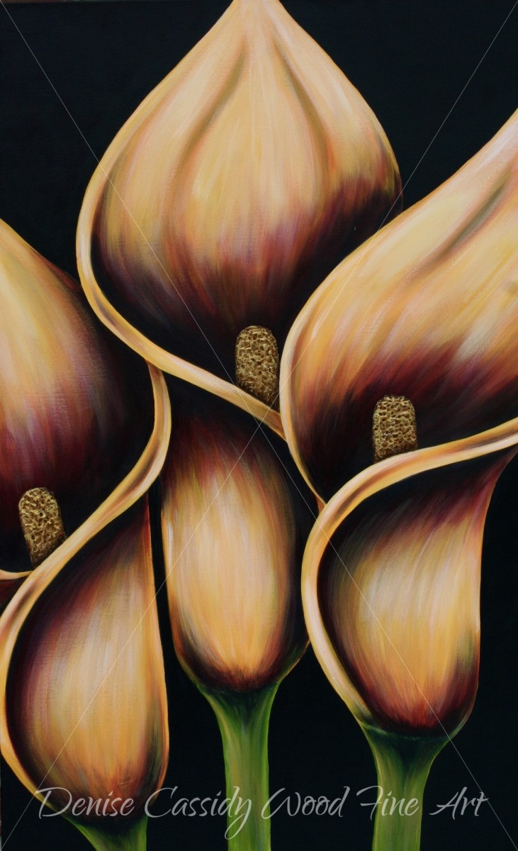 Golden Lilies by Denise Cassidy Wood 