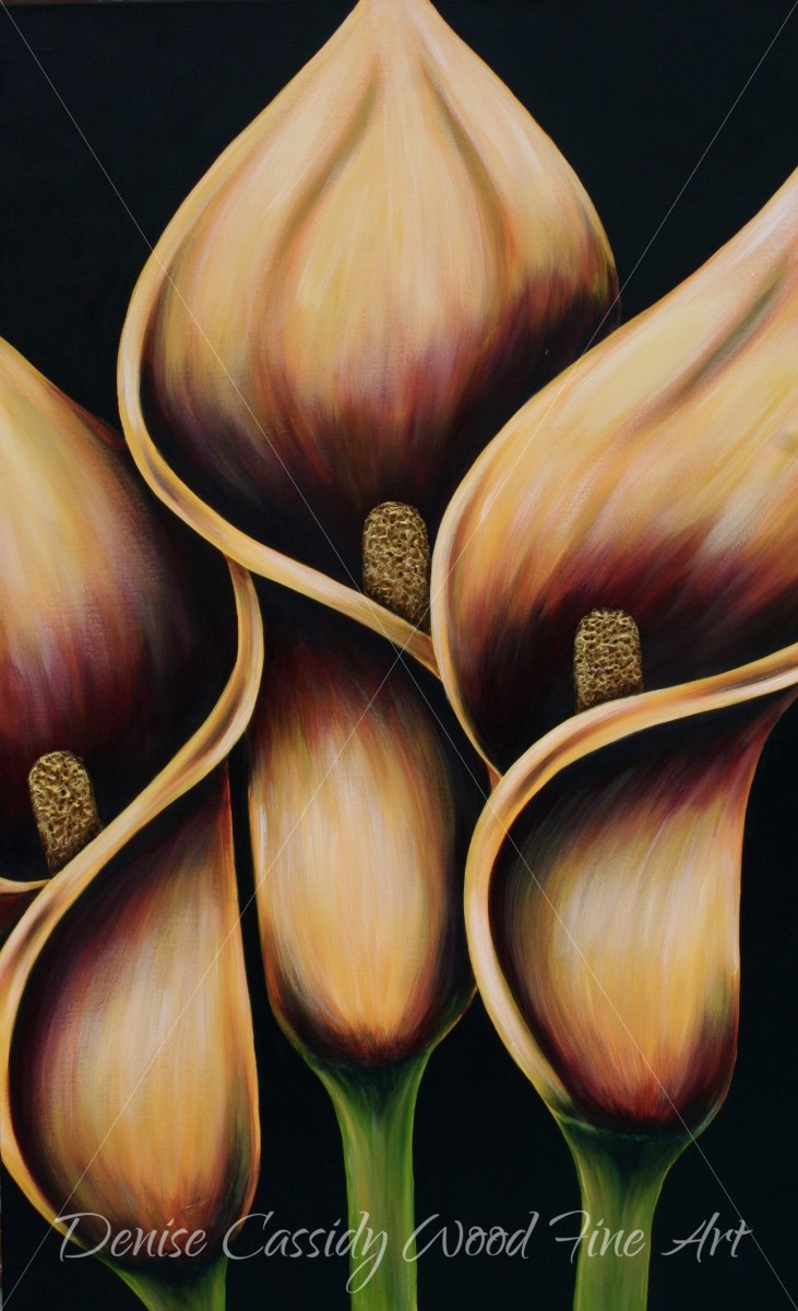 Golden Lilies by Denise Cassidy Wood 