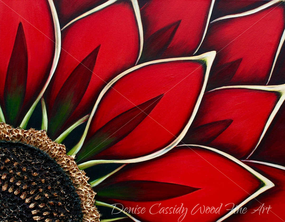 Red Dahlia II by Denise Cassidy, Image 2.