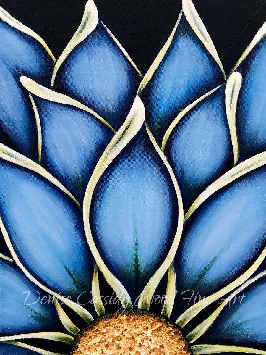 Blue Dahlia #615 by Denise Cassidy, Image 2.