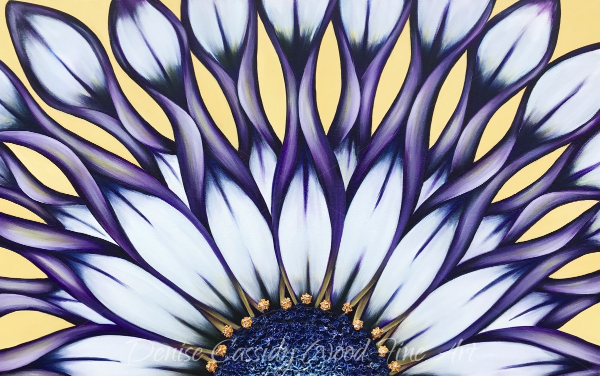 Purple African Daisy #645 by Denise Cassidy Wood 