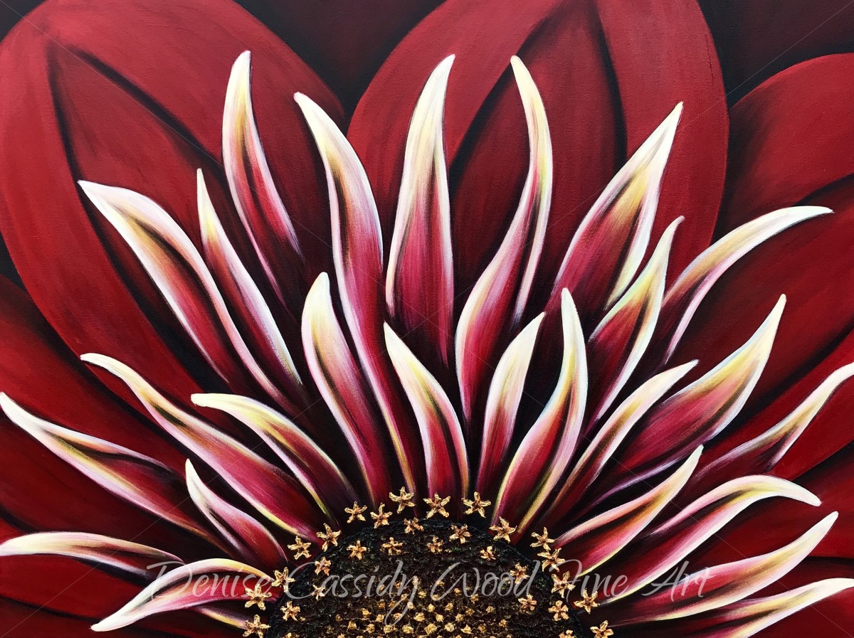 Red Zinnia #644 by Denise Cassidy Wood 