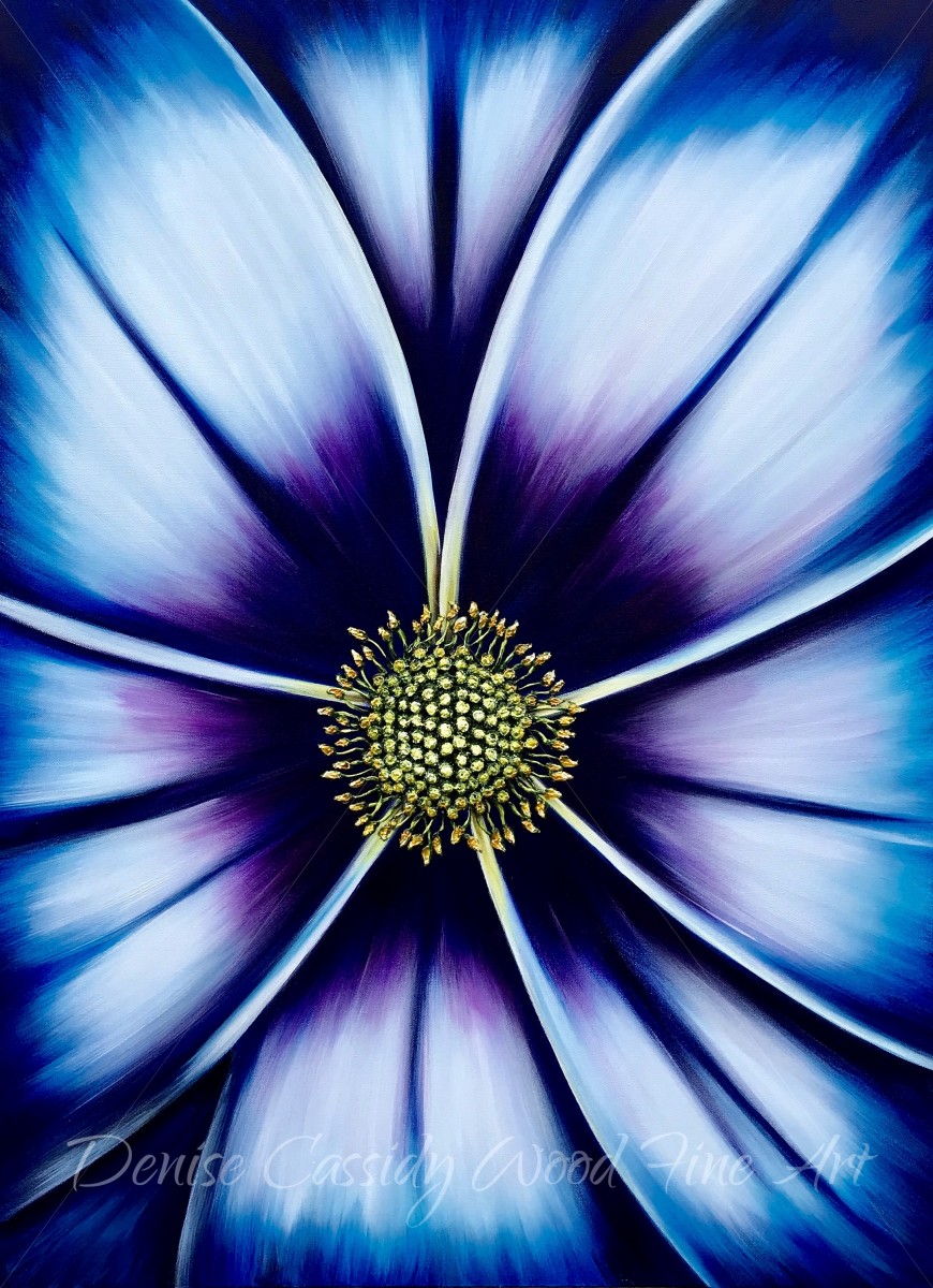 Roses Are Red, But This Is Blue #710 by Denise Cassidy Wood 